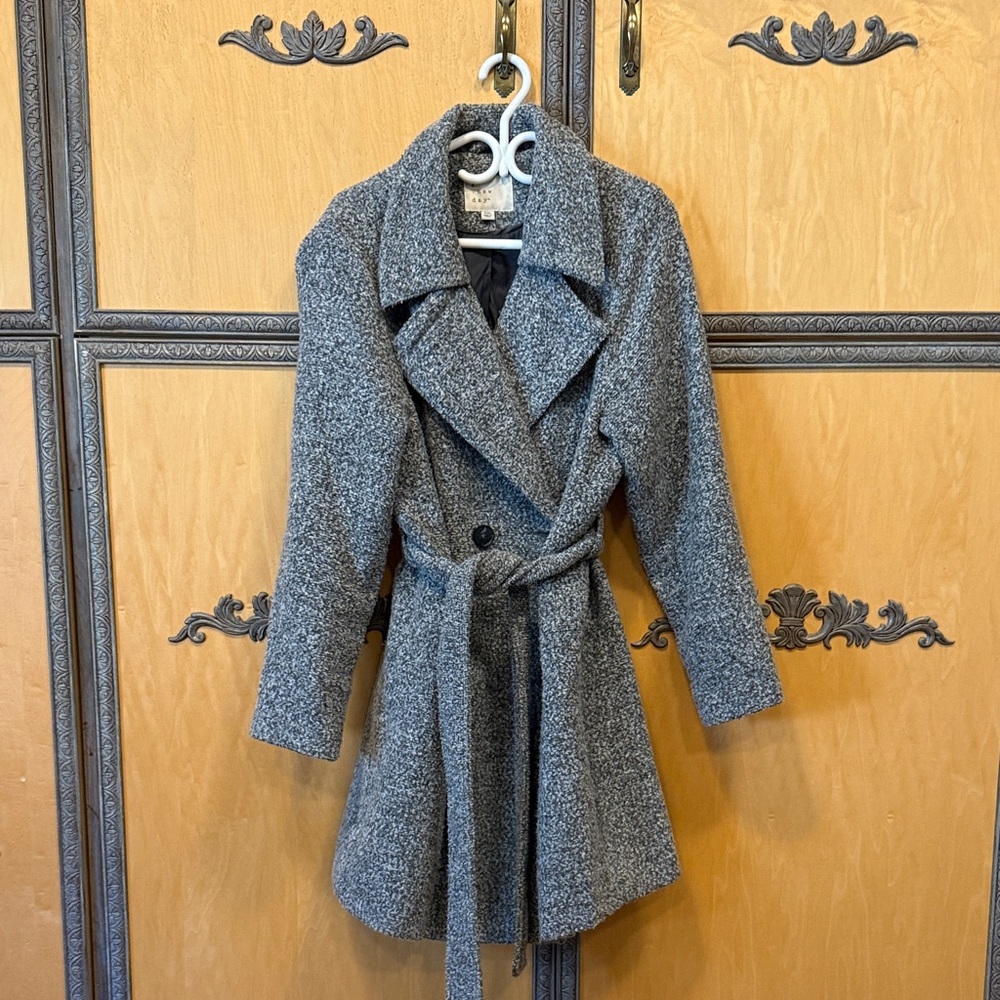 a new day Gray Trench Coat